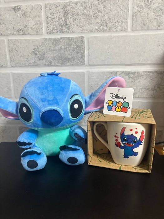 Набір Disney Stitch: м'яка іграшка + чашка з зображенням