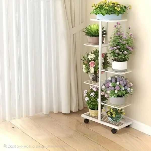 Полка подставка для цветов этажерка Підставка для квітів полиця стелаж