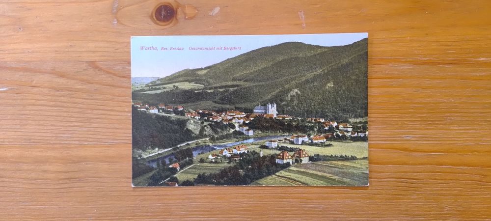 Pocztówka, Wartha, Bardo Śląskie, Panorama Miasta