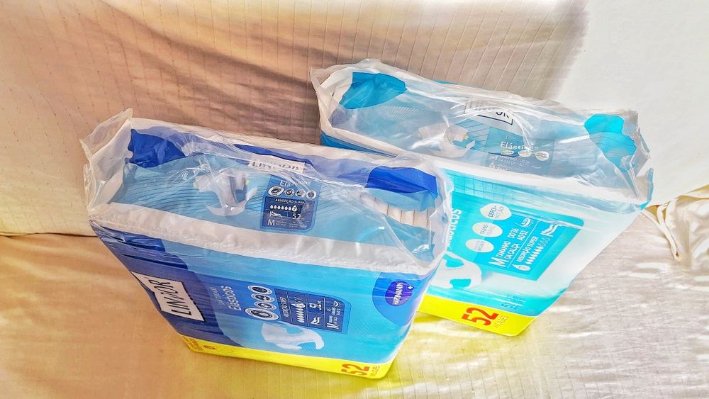 Lote 106 Fraldas Incontinência Lindor Elásticos M (Seladas + Abertas)