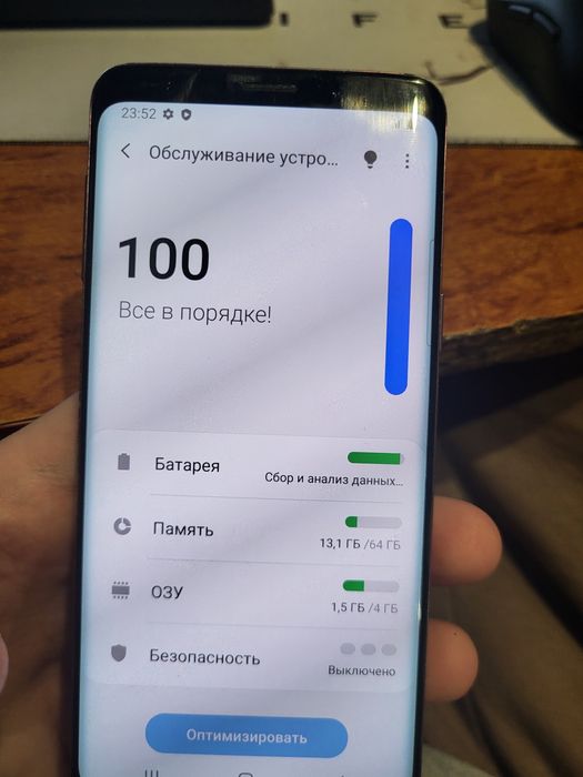 samsung s9 4/64 разбитое заднее стекло