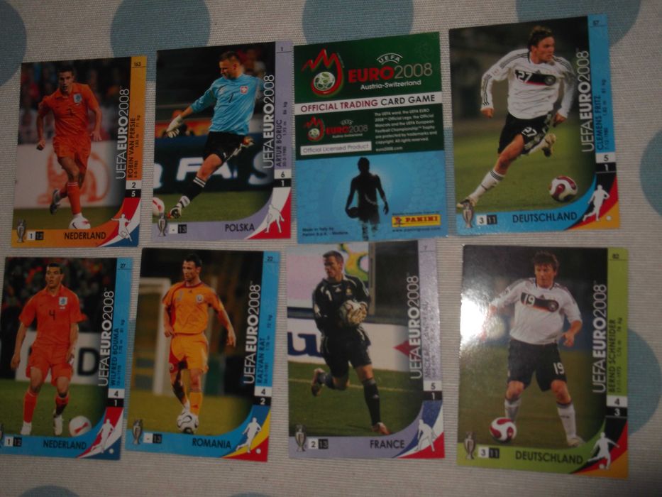 2 Cartas da Panini do Euro 2008