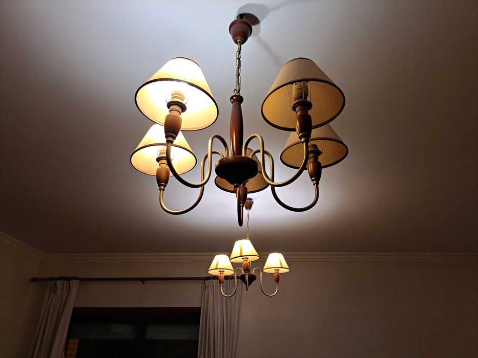 Conjunto de 2 candeeiros sala