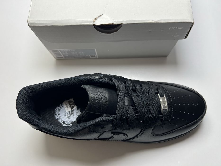42-26.5см ОРИГІНАЛ 100% Кросівки NIKE AIR FORCE 1 07 Black CW2288-001