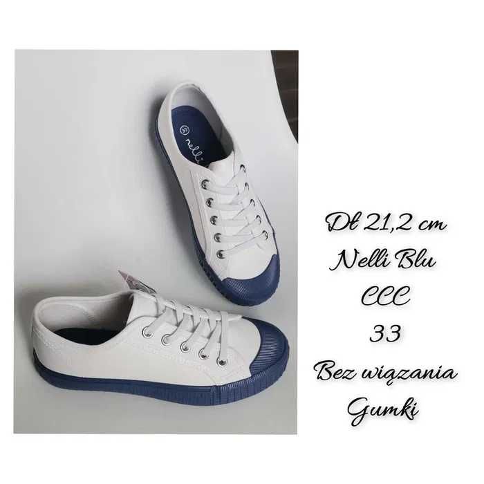 Nowe Trampki 33 buty dł 21 cm tenisówki 33 buty białe CCC