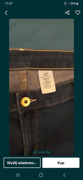 Jeansy damskie duże 54