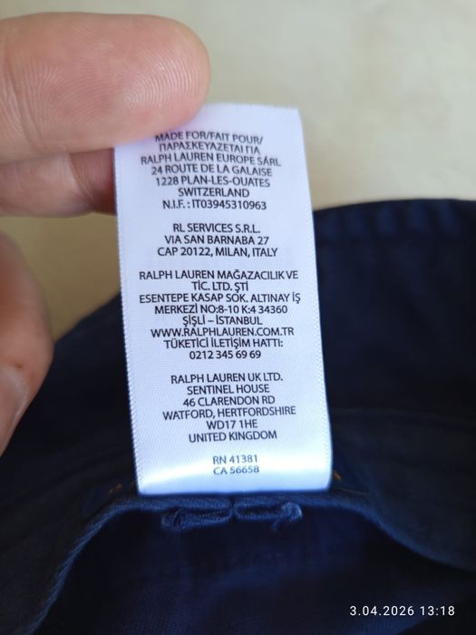 Polo Ralph Lauren oryginalne lęgit wiosnę bawełniane kapelusz męski