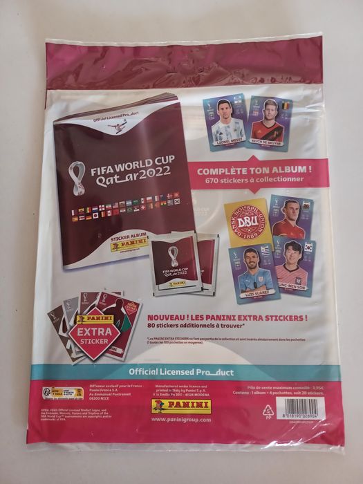 Panini Qatar 2022 starter pack francês, selado