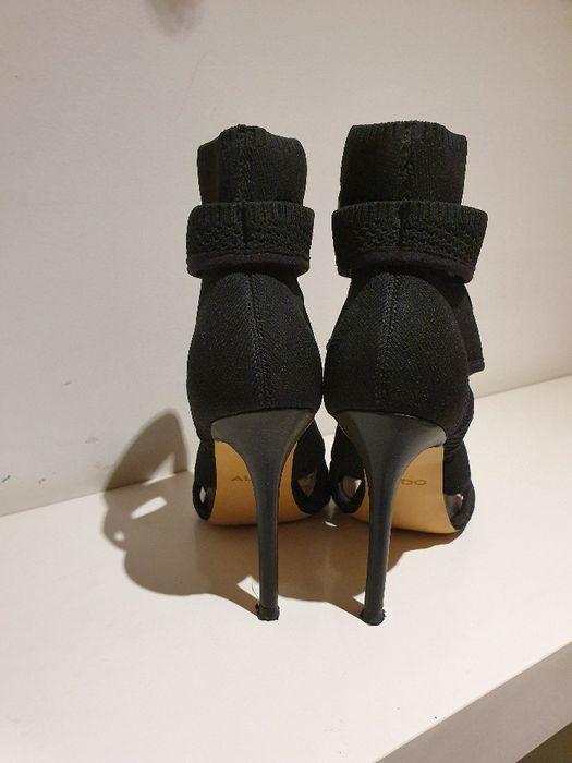 sandália com salto, lycra, preto, 37, ALDO64552190771329123