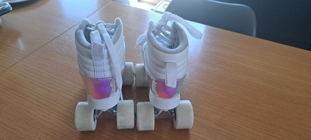 Wrotki dla dzieci Oxelo Quad 100 z hologramem rozm. 32