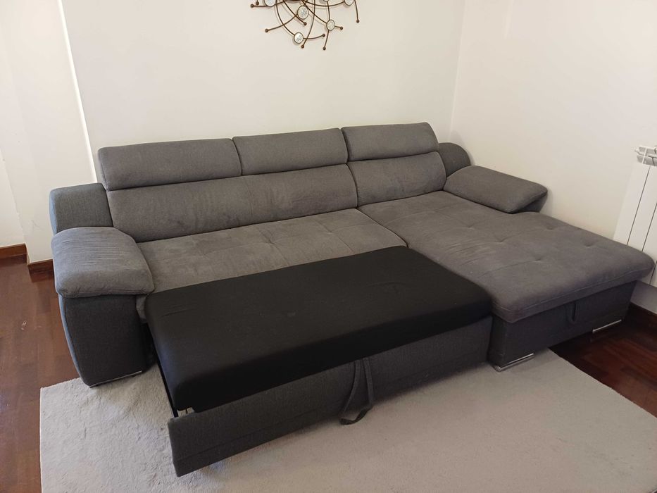 Sofá 3 lugares com chaise lounge