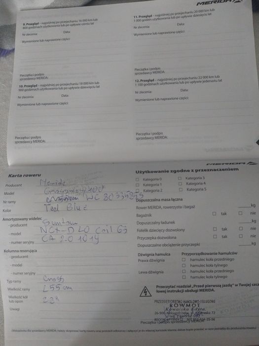 Rower Merida crossway 100