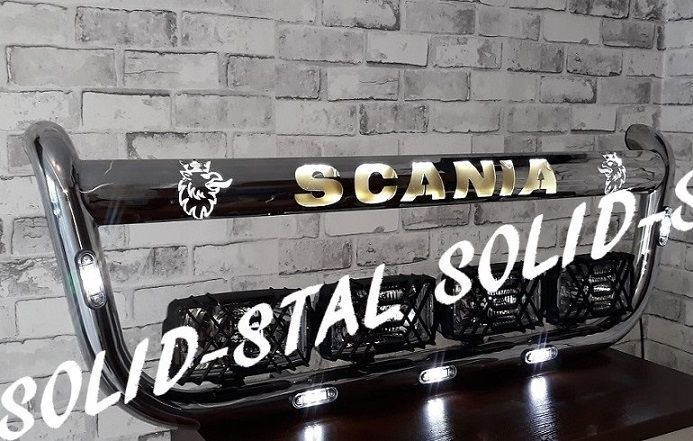 Orurowanie PRZEDNIE / PODŚWIETLANE Scania R Euro 5 Euro 6 SOLID - STAL