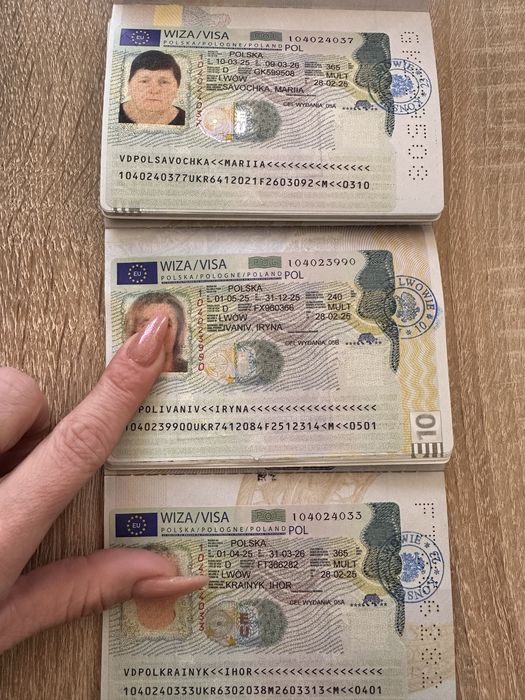 Польська робоча віза, віза без присутності від 3500 грн