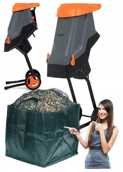 Веткоизмельчитель , шредер , гілкоподрібнювач з мішком потуж. 3000 Вт