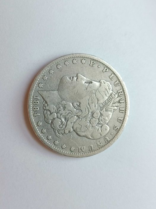 USA 1 Dolar  1884 0 oryginał Srebro oraz inne , negocjacja