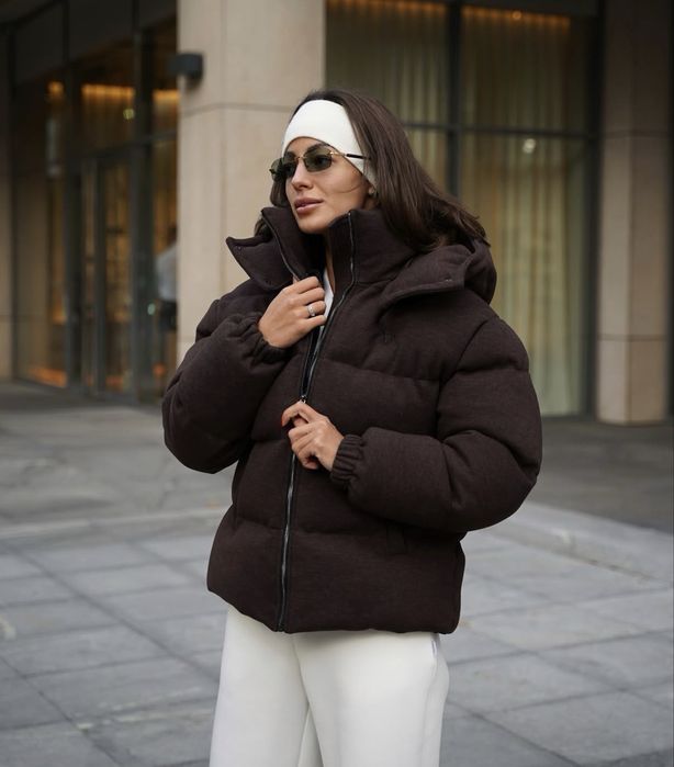 Пуховик коричневий yudibo