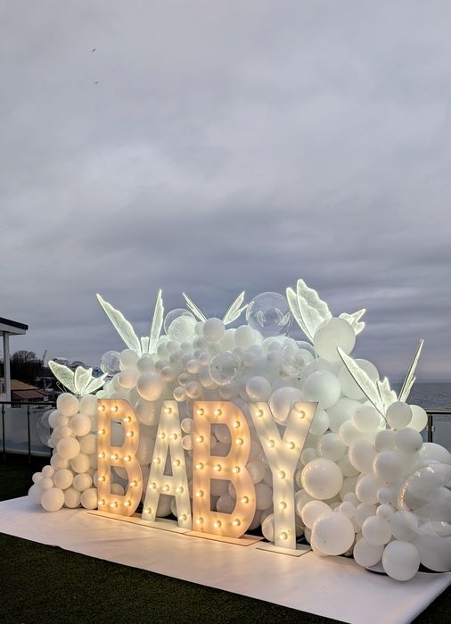 Фотозона Одесса гендер пати салют цветной дым баллоны