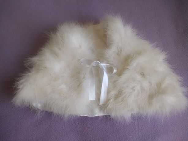Накидка лебединий пух пелерина шубка