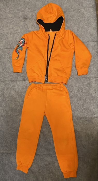 Флисовый спортивный костюм зима, тринитка 98-104 уни