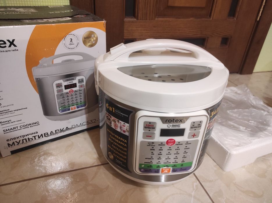34 програми мультиварка Rotex RMC532-W нова