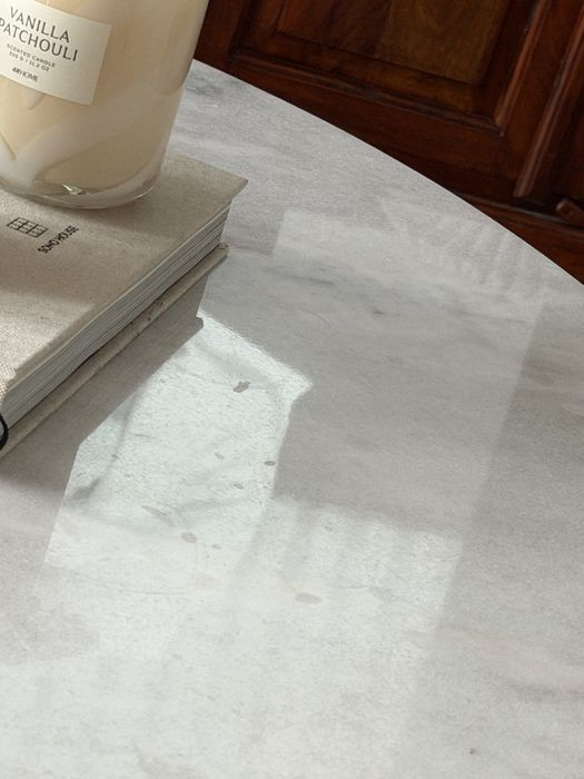 Stolik kawowy marmur 80 cm okrągły