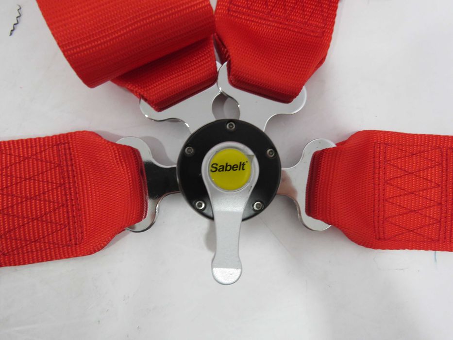 Cinto Segurança SABELT Vermelho 4 pontos