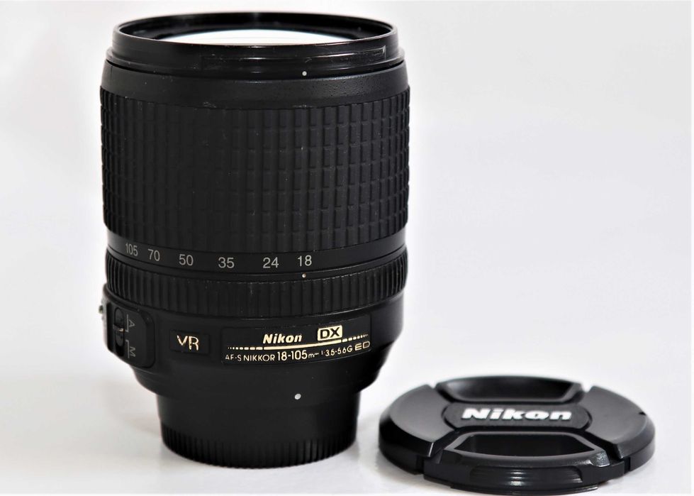Lente Nikon 18-105mm objetiva a funcionar na perfeição