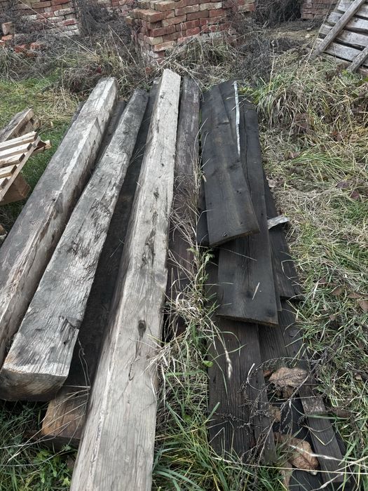 Старий тесаний брус дубовий,хвойний