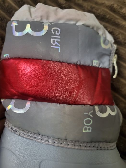 Зимові прорезинені ботінки сапоги на слякоть 19 см