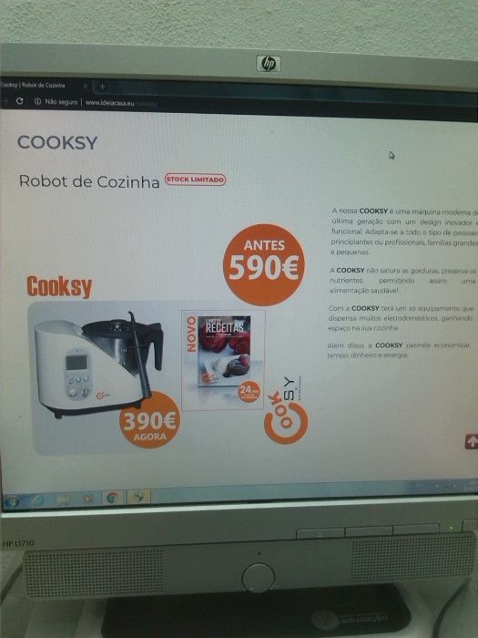 Troco Robot cozinha Cooksy, novo.