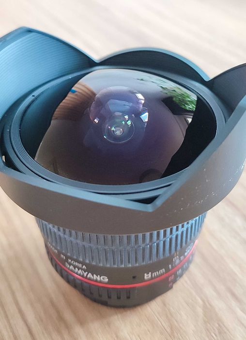 Obiektyw Samyang 8 mm f/3.5 umc fish-eye csii - NIKON, stan idealny