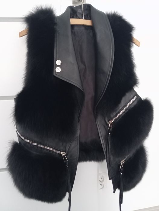 Kamizelka futro naturalne