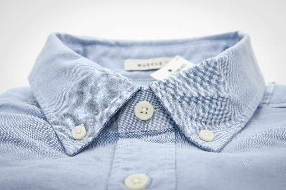 Abercrombie & Fitch New York Koszula Męska - Muscle Fit L XL Niebieska