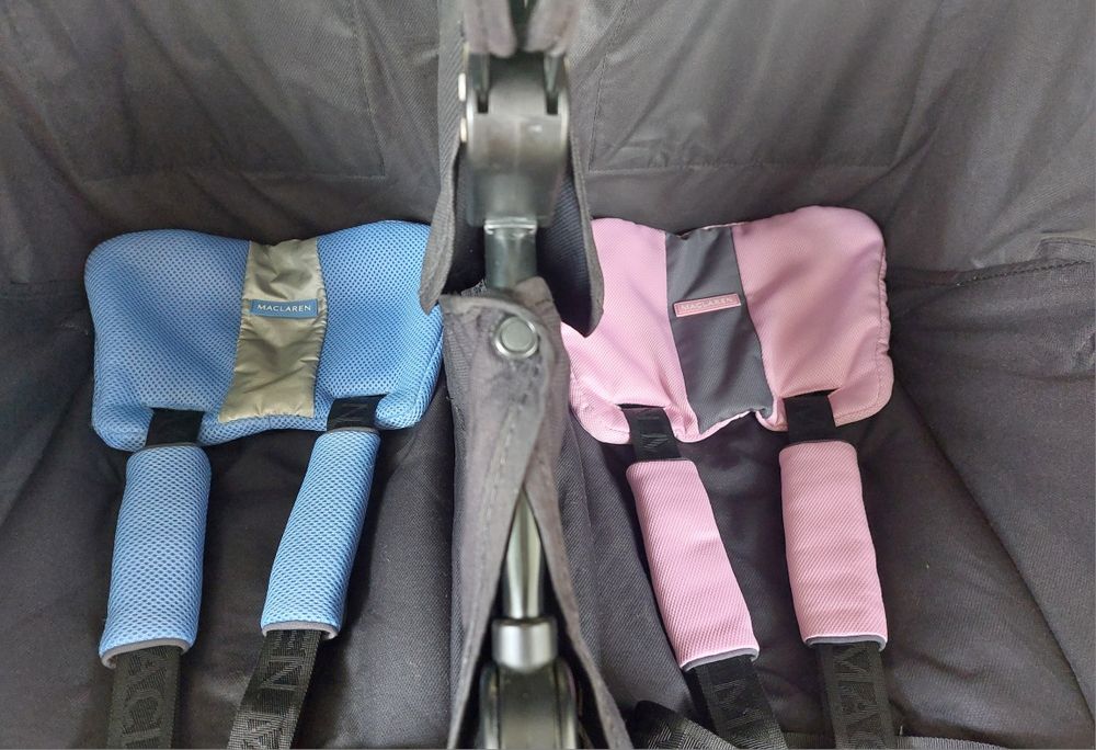 Wózek bliźniaczy Maclaren Techno Twin, spacerowka + gratisy