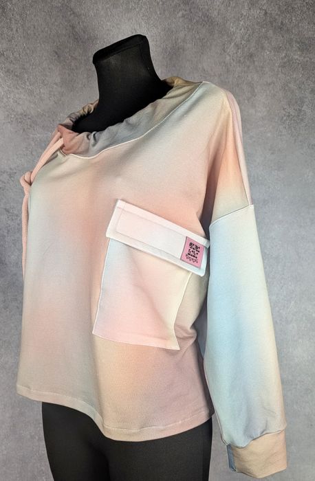 Auri Lili noWA wiosenna krótka bluza Nidra ze skrzydłami oversize L ha