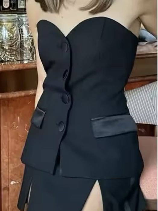 Костюм чорний двійка