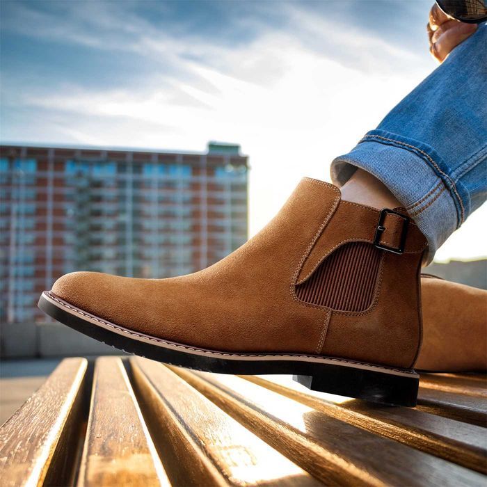 Nowe buty męskie / botki / sztyblety / obuwie / brązowe / R-47 !3435!