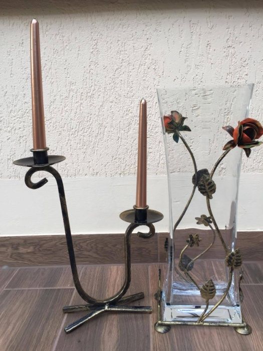 Wazon i świecznik ozdobny