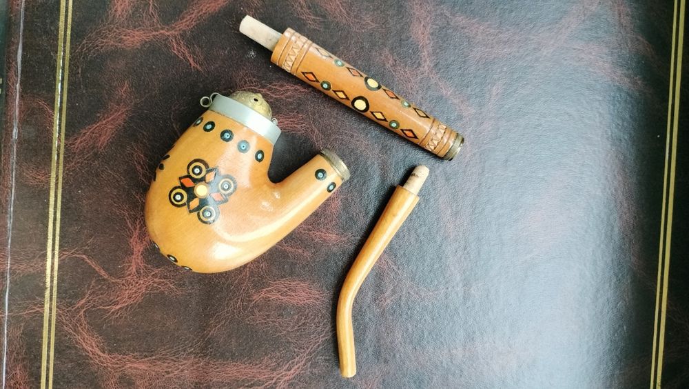 Гуцульська трубка сувенірна 27 см