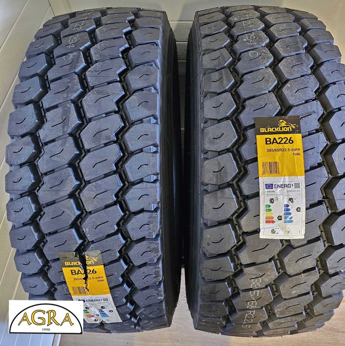 385/65R22.5 (1290netto) BLACK LION  opona NOWA przód 24PR  prowadzą