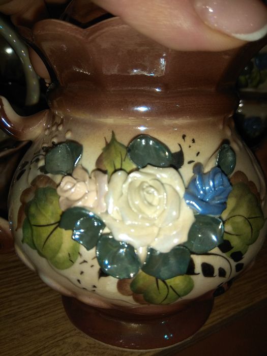 Чайный сервиз на 6 персон, чашки, заварник, конфетница