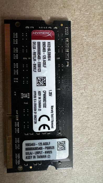 8 gb ddr3 sodimm 2x 4gb 1600mhz