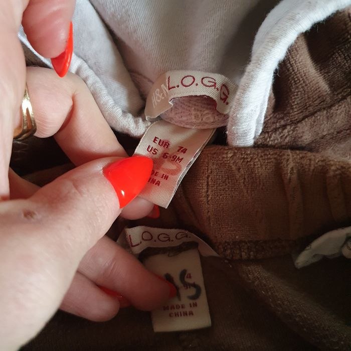 Paczka paka ubranek dla dziewczynki ubrań 80 86 welurowy dres H&M dres