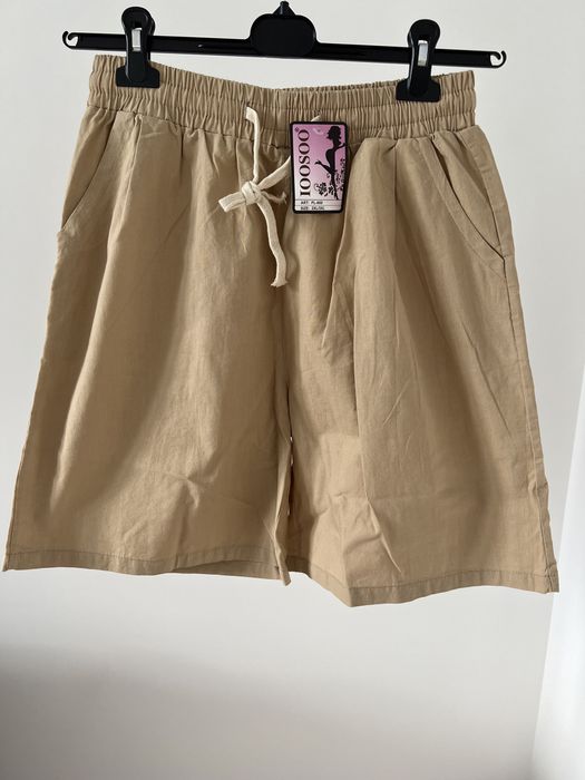 Beżowe szorty Bermudy damskie XXL 44 IOOSOO