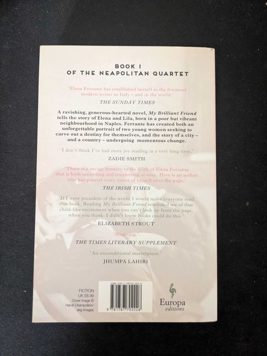 My Brilliant Friend, Elena Ferrante