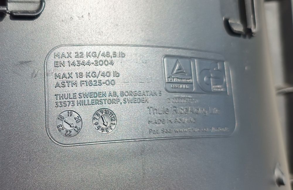 Fotelik rowerowy tylny Thule RideAlong Lite
