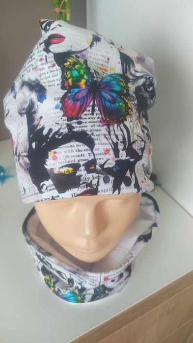 Czapka i komin damski komplet
