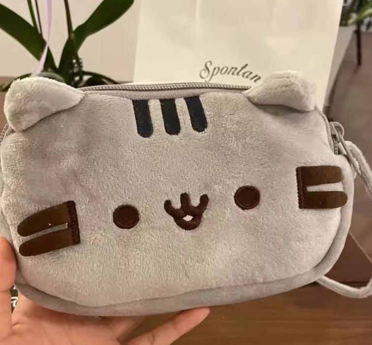 Пенал pusheen, плюшевий пенал м'який пенал сумка пушин Pushen cat