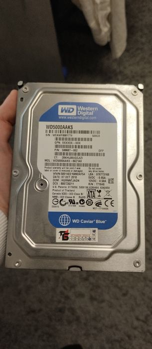 Жесткий диск Western Digital WD5000AAKS на 500 гигов